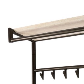 Wandgarderobe One mit 14 Kleiderhaken im Industry und Loft Stil – Ansicht 3