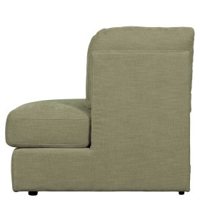 Modulsofa Abschluss Element rechts Karyon in Graugrün Rücken echt bezogen – Ansicht 7