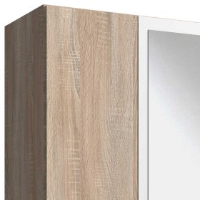 Made in Germany Schlafzimmerschrank Visinata in Eiche Sägerau und Weiß – Ansicht 3