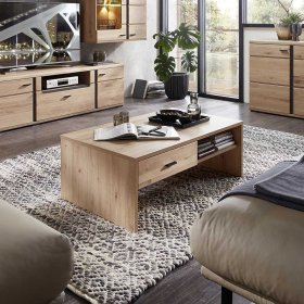 Couchtisch Sebetino mit zwei Schubladen 110 cm breit – Ansicht 3