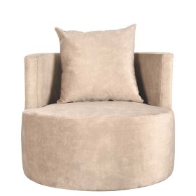 Wohnzimmersessel Beno aus Velours 75 cm hoch – Ansicht 6