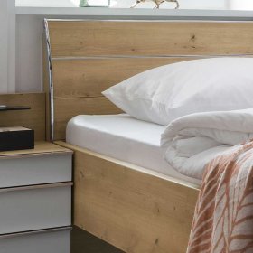 Schlafzimmer Komplett Waluva in Eiche Bianco und Weiß modern (vierteilig) – Ansicht 4