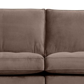Dreisitzer Majero in Taupe Samt 275 cm breit – Ansicht 6