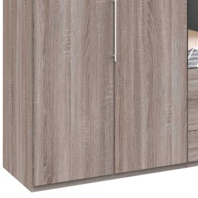 Spiegel Kleiderschrank Elixar mit Falttüren und Schubladen – Ansicht 4
