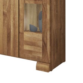 Anrichte Sascora aus Wildeiche Massivholz Glas – Ansicht 4