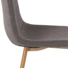Polsterstühle Araba in Anthrazit und Eichefarben mit Metallgestell (4er Set) – Ansicht 7