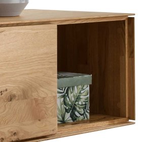 Design Wohnzimmerwand Rennia aus Wildeiche Massivholz geölt (dreiteilig) – Ansicht 7