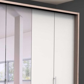 Moderner Panorama Ankleideschrank Lolyana mit Falttüren und Spiegel – Ansicht 5