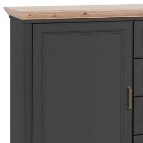 Sideboard Trujano im Landhausstil in Dunkelgrau – Ansicht 6