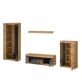Wohnwand Badehma in modernem Design 330 cm breit (vierteilig) – Ansicht 5