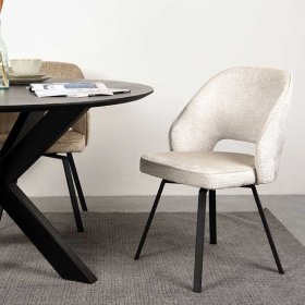 Essstuhl Karontac im Skandi Design um 360 drehbar (2er Set) – Ansicht 6