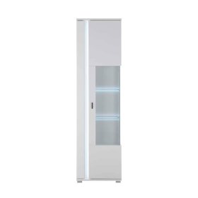 Wohnwand mit Beleuchtung Constantin in modernem Design in Weiß (vierteilig) – Ansicht 5