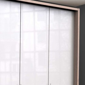 Kleiderschrank Jugendzimmer Andryas in Weiß und Eiche Sägerau 2 türig – Ansicht 5
