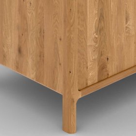 Moderne Kommode Koropi mit einer Schublade aus Wildeiche Massivholz – Ansicht 6