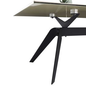 Sofatisch mit Keramikplatte Cassna in Holzoptik gekälkt 110 cm breit – Ansicht 4