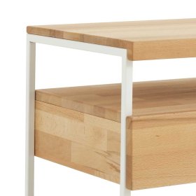 Doppel Holzbett Valjita aus Kernbuche Massivholz mit Nachttischen (dreiteilig) – Ansicht 10