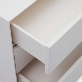 Weiße Wäschekommode Miobelda mit drei Schubladen - Push to open Funktion – Ansicht 5