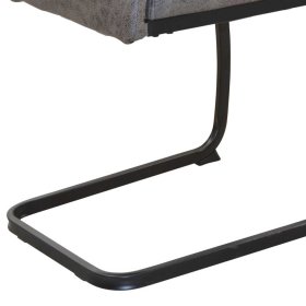 Freischwinger Viman in Grau Vintage mit Gestell aus Metall (4er Set) – Ansicht 8