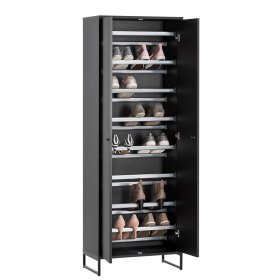 Skandi Design Dielenset Curtus in Schwarz 175 cm hoch (vierteilig) – Ansicht 8