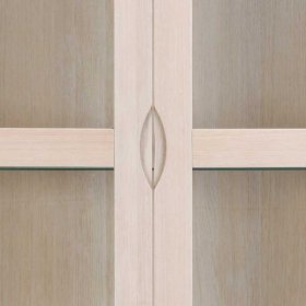 Skandi Design Standvitrine Vurian mit zwei Glastüren und einer Schublade – Ansicht 5