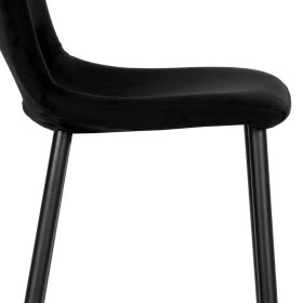 Schwarzer Barstuhl Set Plexino mit gepolsterter Rückenlehne 78 cm Sitzhöhe (2er Set) – Ansicht 6
