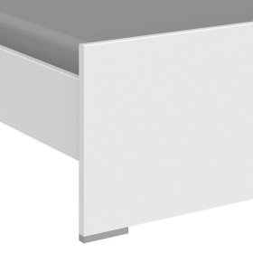 Jugendzimmer Bett Lasewood in Weiß und Beton Lichtgrau – Ansicht 6