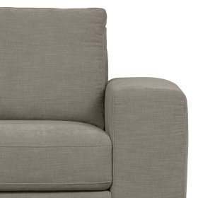 Sofa Element mit Armlehne rechts Fredoco in Grau aus Webstoff – Ansicht 8
