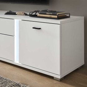TV Board Constantin mit LED Beleuchtung - zwei Schubladen – Ansicht 7