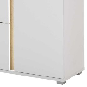 Große Kommode Luzillo in modernem Design - Weiß und Wildeichefarben – Ansicht 5