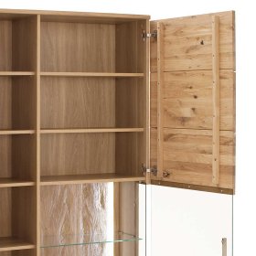 Vitrine Lamanda aus Eiche Bianco geölt 90 cm breit – Ansicht 8