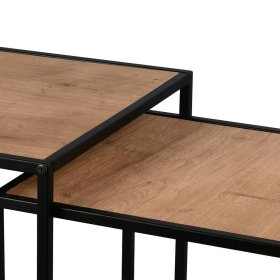 Zweisatztisch Rongon aus Metall mit Bügelgestell (zweiteilig) – Ansicht 3