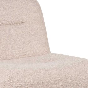 Skandi Design Sessel Gracyan in Beigegrau und Schwarz mit Tellerfuß – Ansicht 5