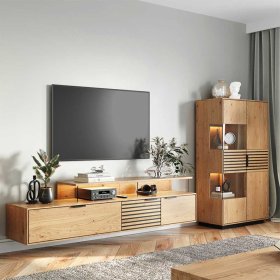Highboard Deruta mit Glastür und LED Beleuchtung – Ansicht 15