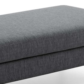 Polsterhocker Sanctos in Anthrazit Webstoff 133 cm breit – Ansicht 3