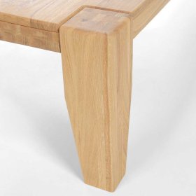 Massiver Wohnzimmertisch Mocorapo aus Wildeiche 45 cm hoch – Ansicht 4