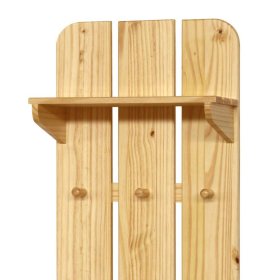Wandgarderobe Tine aus Kiefer Massivholz im Landhausstil – Ansicht 4