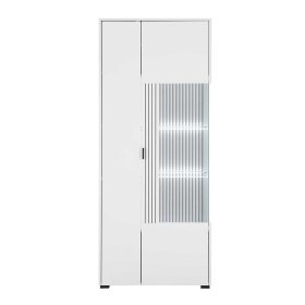 Wohnzimmervitrinenschrank Paros in modernem Design mit Glastür – Ansicht 2