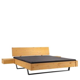 Doppelbett Grossi im Industry und Loft Stil aus Kiefer Massivholz – Ansicht 3