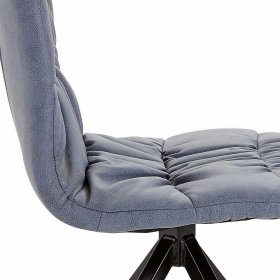 2 Stühle Esszimmer Cherry in Blaugrau und Schwarz mit hoher Lehne (2er Set) – Ansicht 8
