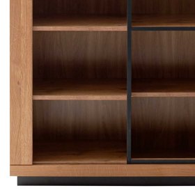 Highboard Jayva in Wildeichefarben teilmassiv – Ansicht 8