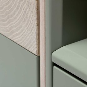 Fernsehtisch Samanda in Beton Grau und Buche hell 140 cm breit – Ansicht 11