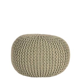 Sitzpouf Wicklow in Khaki Strick im Skandi Design – Ansicht 1