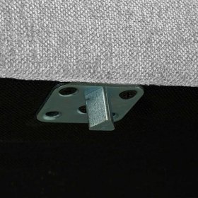 Eckelement Modul Sofa Kahilke in Hellgrau mit Vierfußgestell aus Metall – Ansicht 12