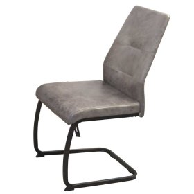 Freischwinger Viman in Grau Vintage mit Gestell aus Metall (4er Set) – Ansicht 1