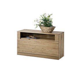 TV Board Emrada aus Wildeiche Massivholz 120 cm breit – Ansicht 1