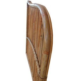 Einzelnes Bett Kopfteil Koropi aus Rattan Geflecht 200 cm breit – Ansicht 4
