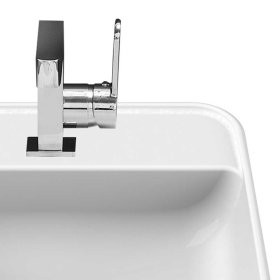 Aufsatz Waschbecken Besdos aus Keramik in Weiß – Ansicht 3