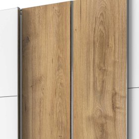 Schlafzimmerkleiderschrank zweifarbig Gizmeal in modernem Design 300 cm breit – Ansicht 5