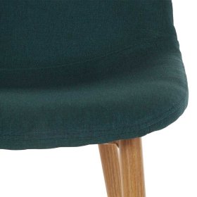 Esszimmer Stühle Adecias in Dunkelgrün und Eichefarben mit Metallgestell (4er Set) – Ansicht 5