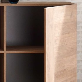 Esszimmer Kommode Casmas in Holzoptik Naturfarben mit 2 Drehtüren – Ansicht 5